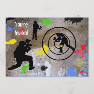 Urban Guerilla Paintball Je bent uitgenodigd Kaart