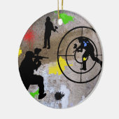 Urban Guerilla Paintball Keramisch Ornament (Links)