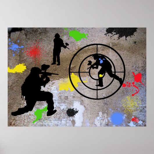 Urban Guerilla Paintball Poster (Voorkant)
