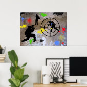 Urban Guerilla Paintball Poster (Thuiskantoor)