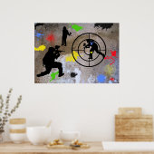 Urban Guerilla Paintball Poster (Keuken)