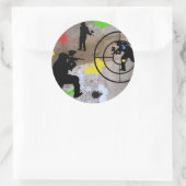 Urban Guerilla Paintball Ronde Sticker (Tas)
