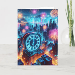 Urban Happy New Year Feestdagen Kaart