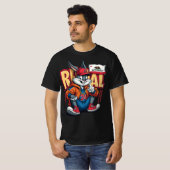 Urban Hare Vibes – Streetwise Bunny in Cali Style T-shirt (Voorkant volledig)