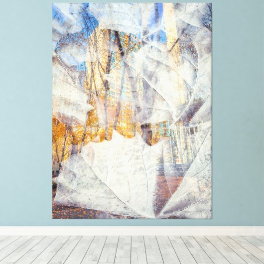 Urban Herfst Abstract Canvas Afdruk (Insitu (Houten vloer))