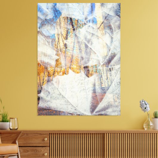 Urban Herfst Abstract Canvas Afdruk (Insitu (Woonkamer))