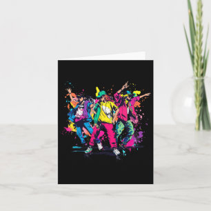 Urban Hip Hop Dancing Novelty Graffiti Graphic Kaart