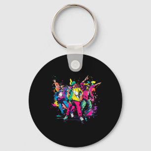 Urban Hip Hop Dancing Novelty Graffiti Graphic Sleutelhanger