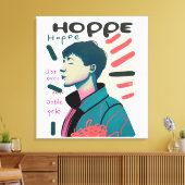 Urban Hope - Abstract Portrait Illustration Canvas Afdruk (Insitu (Woonkamer))