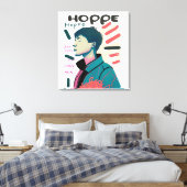 Urban Hope - Abstract Portrait Illustration Canvas Afdruk (Insitu (Slaapkamer))