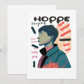 Urban Hope - Abstracte Portretillustratie Kaart (Voorkant / Achterkant)
