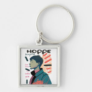 Urban Hope - Abstracte Portretillustratie Sleutelhanger