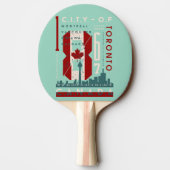 Urban Icons: een viering van de steden van Canada Tafeltennisbatje (Achterkant)
