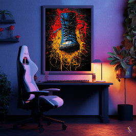 Urban Impact Hedendaagse expressionistische Boot A Poster