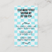 Urban Indie Comic Pastry Chef Baking Frosting B... Visitekaartje (Achterkant)