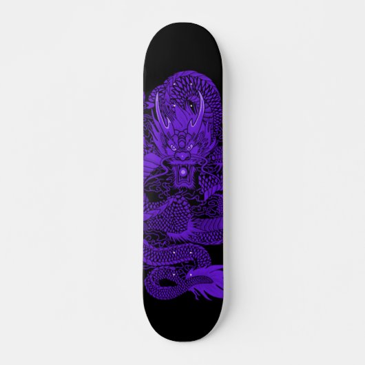Urban Indigo Dragon Element Custom Pro Deck Persoonlijk Skateboard (Voorkant)