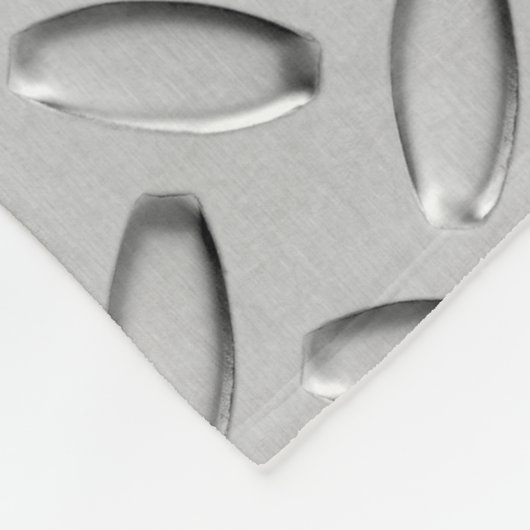 Urban Industrial Metallic Texture Decor Fleece Deken (Hoek)