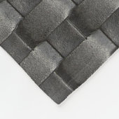 Urban Industrial Metallic Texture Print Fleece Deken (Hoek)