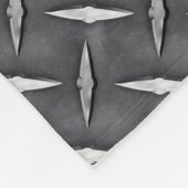 Urban Industrial Metallic Texture Print Fleece Deken (Hoek)