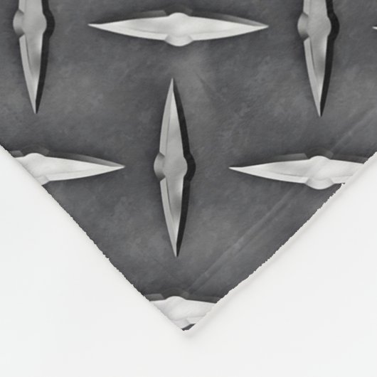 Urban Industrial Metallic Texture Print Fleece Deken (Hoek)