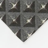 Urban Industrial Metallic Texture Print Fleece Deken (Hoek)