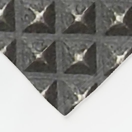 Urban Industrial Metallic Texture Print Fleece Deken (Hoek)