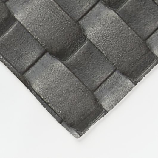 Urban Industrial Metallic Texture Print Fleece Deken (Hoek)