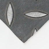 Urban Industrial Metallic Texture Print Fleece Deken (Hoek)