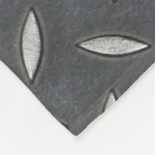 Urban Industrial Metallic Texture Print Fleece Deken (Hoek)