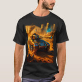 Urban Inferno Tank – Cyberpunk Battlefield T-Shirt (Voorkant)