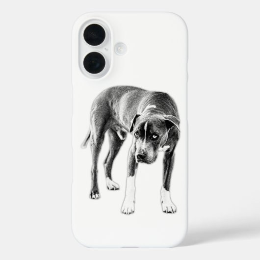 Urban Ink Dog - Pitbull Mix Gaze Case-Mate iPhone Case (Achterkant)