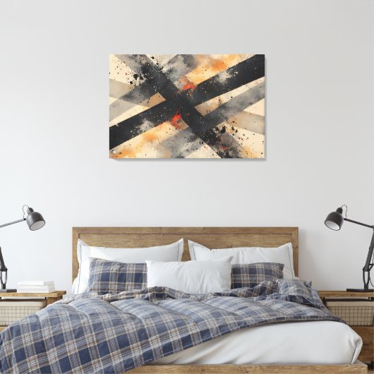 Urban Intersection Canvas Afdruk (Insitu (Slaapkamer))