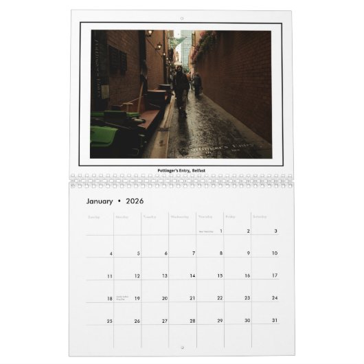 Urban Ireland jaarkalender Kalender (Jan 2026)