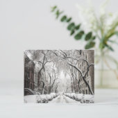 Urban-kerstsneeuw in Brooklyn NY Briefkaart (Staand voorkant)