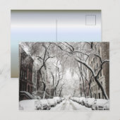 Urban-kerstsneeuw in Brooklyn NY Briefkaart (Voorkant / Achterkant)