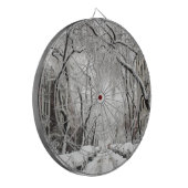 Urban-kerstsneeuw in Brooklyn NY Dartbord (Voorkant Links)