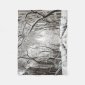 Urban-kerstsneeuw in Brooklyn NY Fleece Deken (Voorkant)