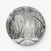 Urban-kerstsneeuw in Brooklyn NY Papieren Bordje (Voorkant)