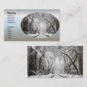 Urban-kerstsneeuw in Brooklyn NY Visitekaartje (Voorkant / Achterkant)