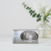 Urban-kerstsneeuw in Brooklyn NY Visitekaartje (Staand voorkant)