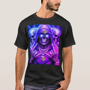 Urban Kings Schedel met Gouden Kroon Grafisch T-shirt