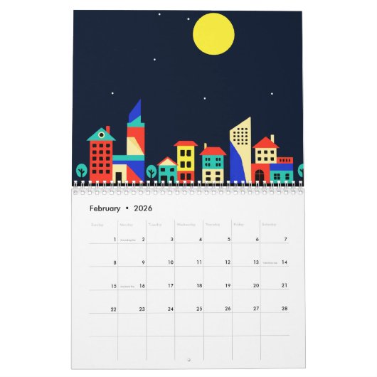 Urban landscape kalender (Feb 2026)