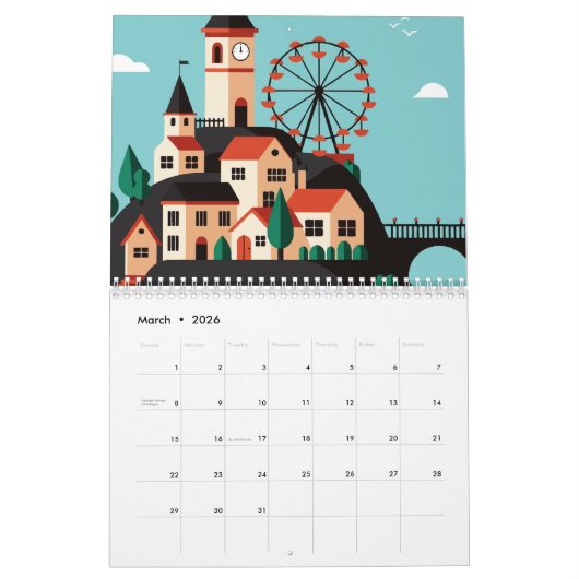 Urban landscape kalender (Mar 2026)