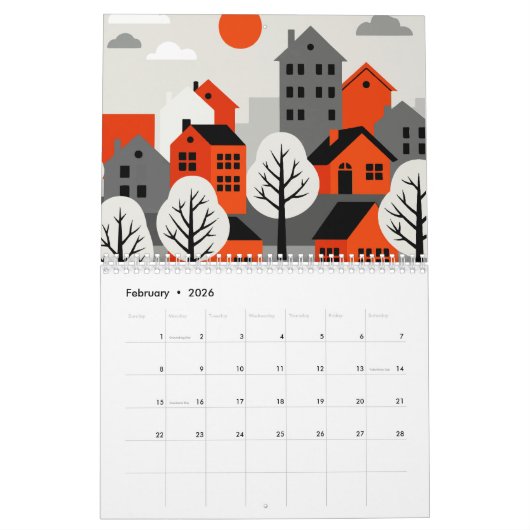 Urban landscape kalender (Feb 2026)