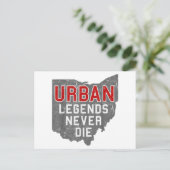 Urban Legends Never Die State of Ohio Verdrietig Briefkaart (Staand voorkant)