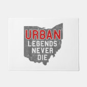 Urban Legends Never Die State of Ohio Verdrietig Deurmat (Voorkant)