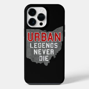 Urban Legends Never Die State of Ohio Verdrietig iPhone 14 Pro Max Hoesje