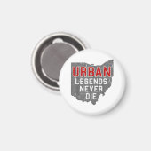 Urban Legends Never Die State of Ohio Verdrietig Magneet (Voorkant / Achterkant)