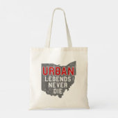 Urban Legends Never Die State of Ohio Verdrietig Tote Bag (Achterkant)