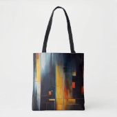 Urban Lights Abstract Geometry Tote Bag (Voorkant)